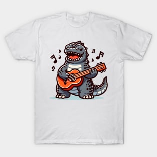 Godzilla playing a guitar T-Shirt
